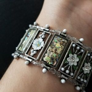 Holographic Elastic Flower Bracelet